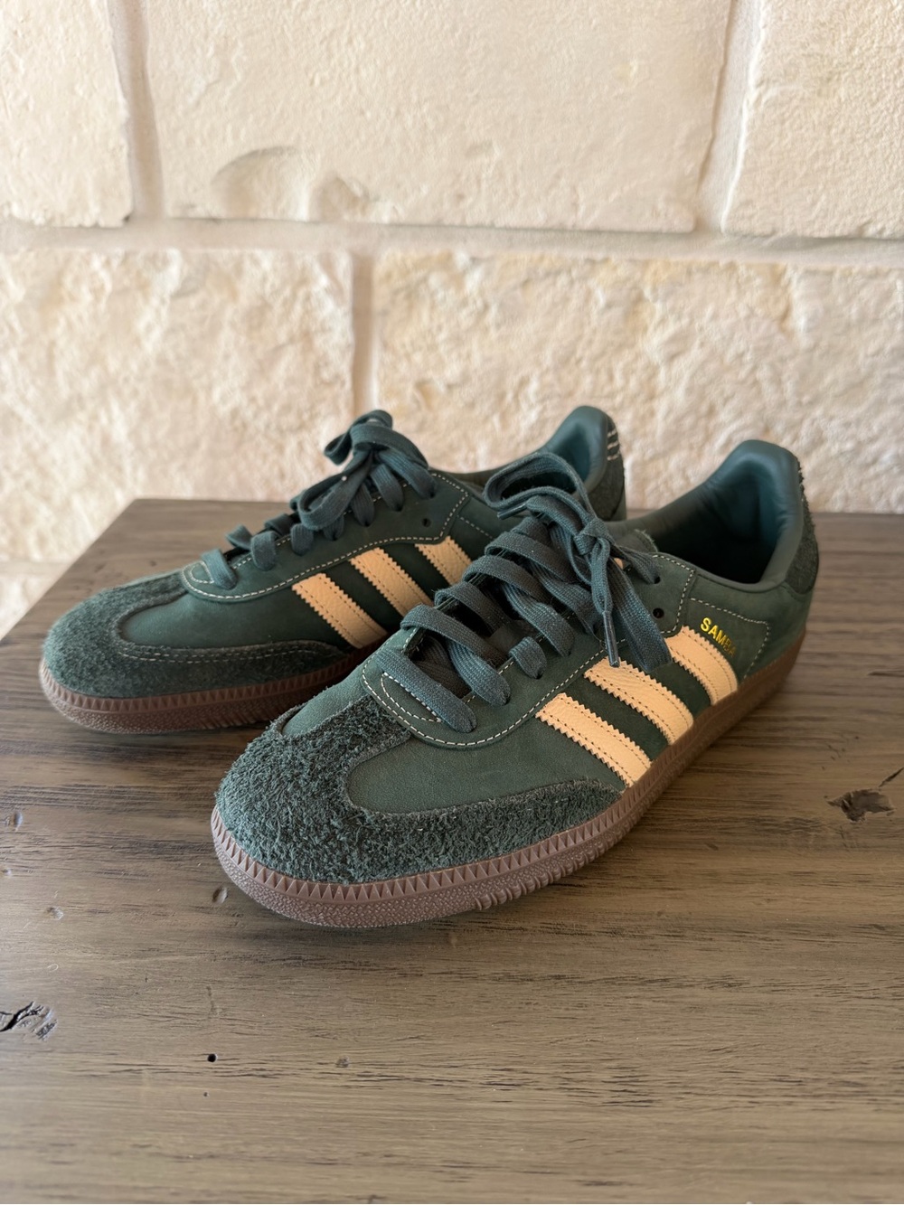 Adidas Samba OG Collegiate Green Cream Women’s 9.5 + Extra Laces - Picture 2 of 8